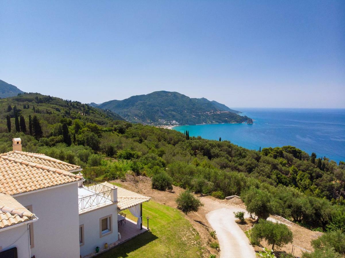 Villa Vardia-Amazing Seaviews With Heated Pool Σιναράδες Εξωτερικό φωτογραφία